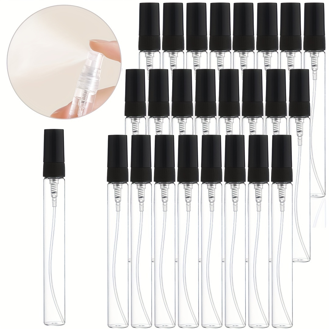 Perfume Imperium Fragrance World - 25pcs 10ml Refillable Empty Portable Glass