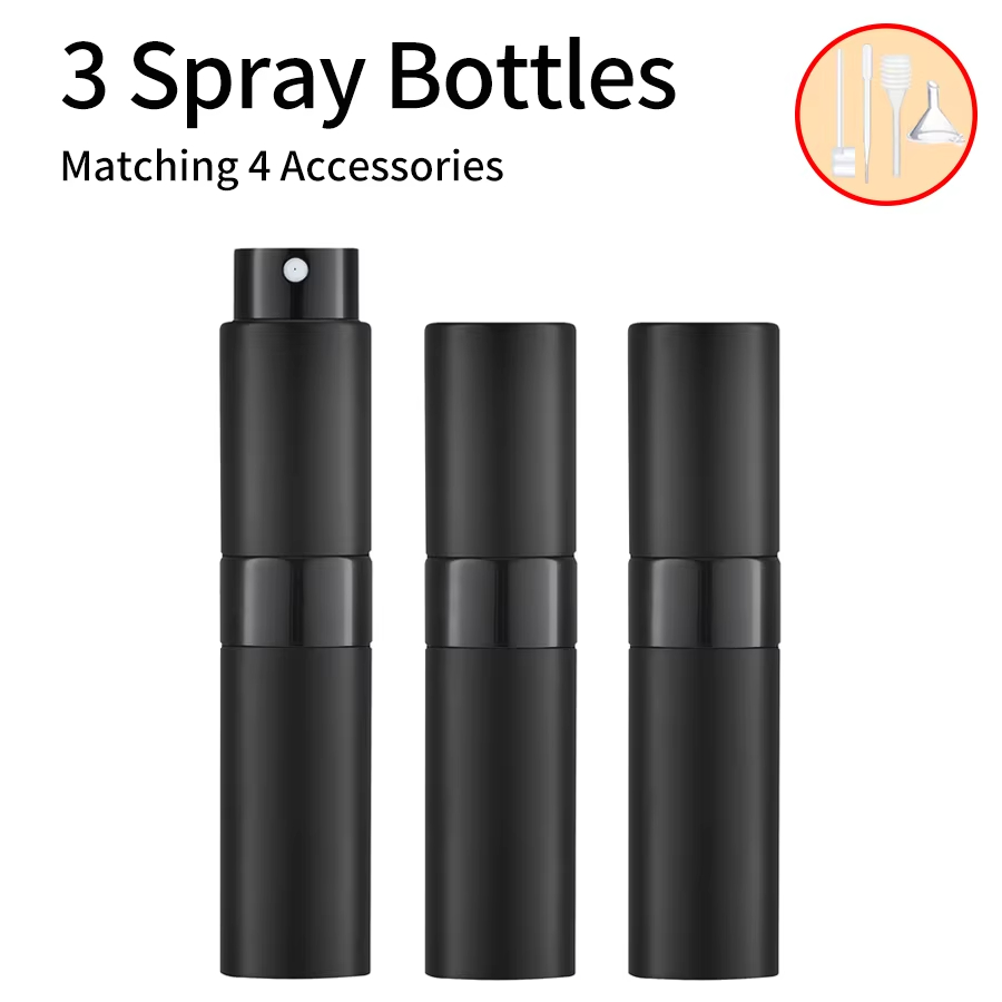 Perfume Fragrance Dispenser - 3pcs+4 Accessories 8ML Perfume Spray Bottle