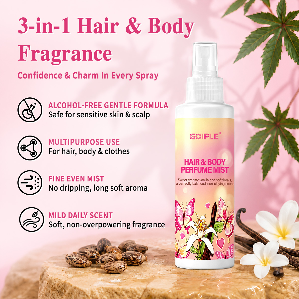 Hair & Body Perfume Mist Body  - Perfume Fragrance Mist 评论和价格