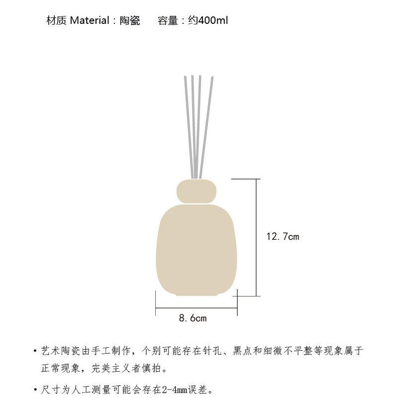 Ceramic Aromatherapy Bottle Re - Perfume Fragrance For Room 评论和价格
