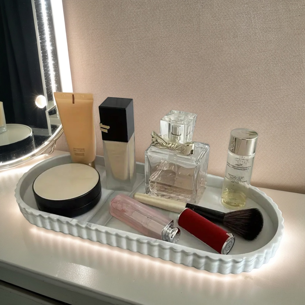 1-Piece Oval Vanity Tray, Coun - Perfume Fragrance Dispenser 评论和价格